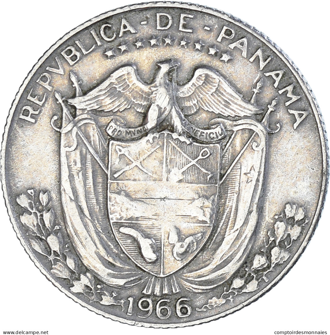 Monnaie, Panama, 1/4 Balboa, 1966 - Panama