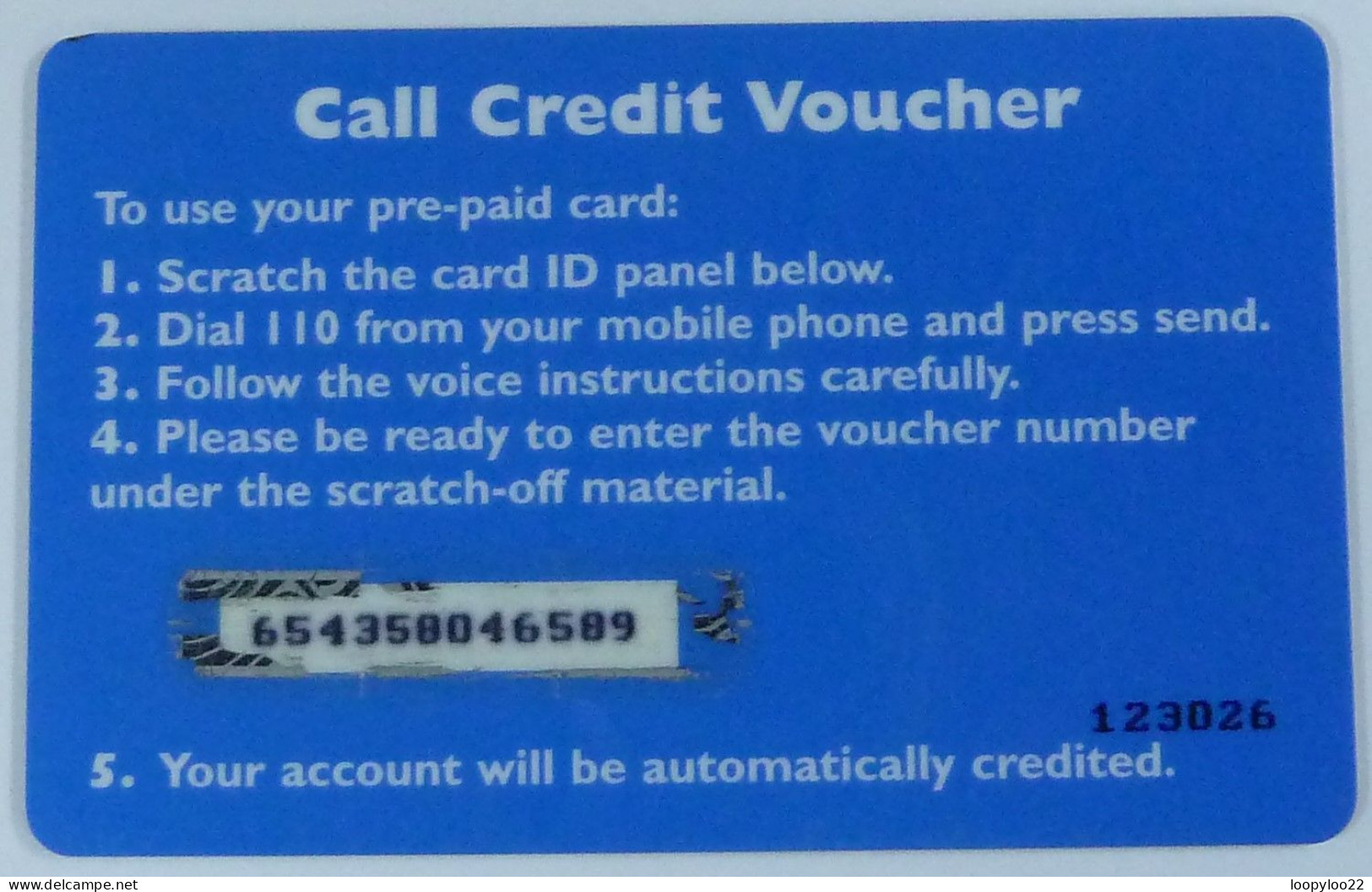 SEYCHELLES - Cable & Wireless - Mobile - Prepaid - Call Credit Voucher - Seychellen