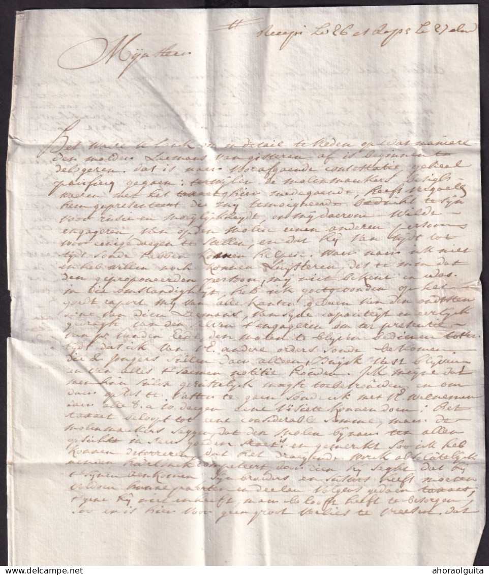 DDCC 223 - Lettre Précurseur LIPPELOO 1777 Vers Gilquin à HUMBEKE - Signé Vandevoorden - 1714-1794 (Paises Bajos Austriacos)