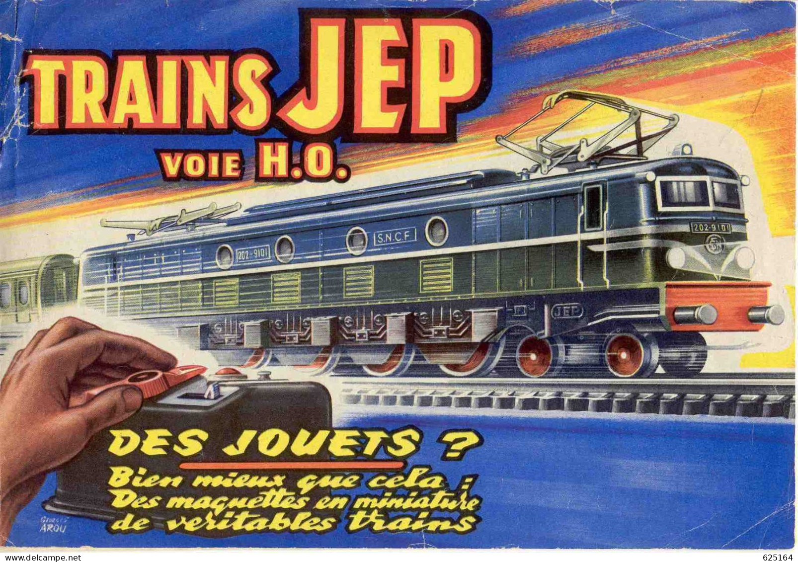 Catalogue JEP 1955 Trains Voie HO Serie 60 Des Jouets ? Bien Mieux +Tarif - Französisch