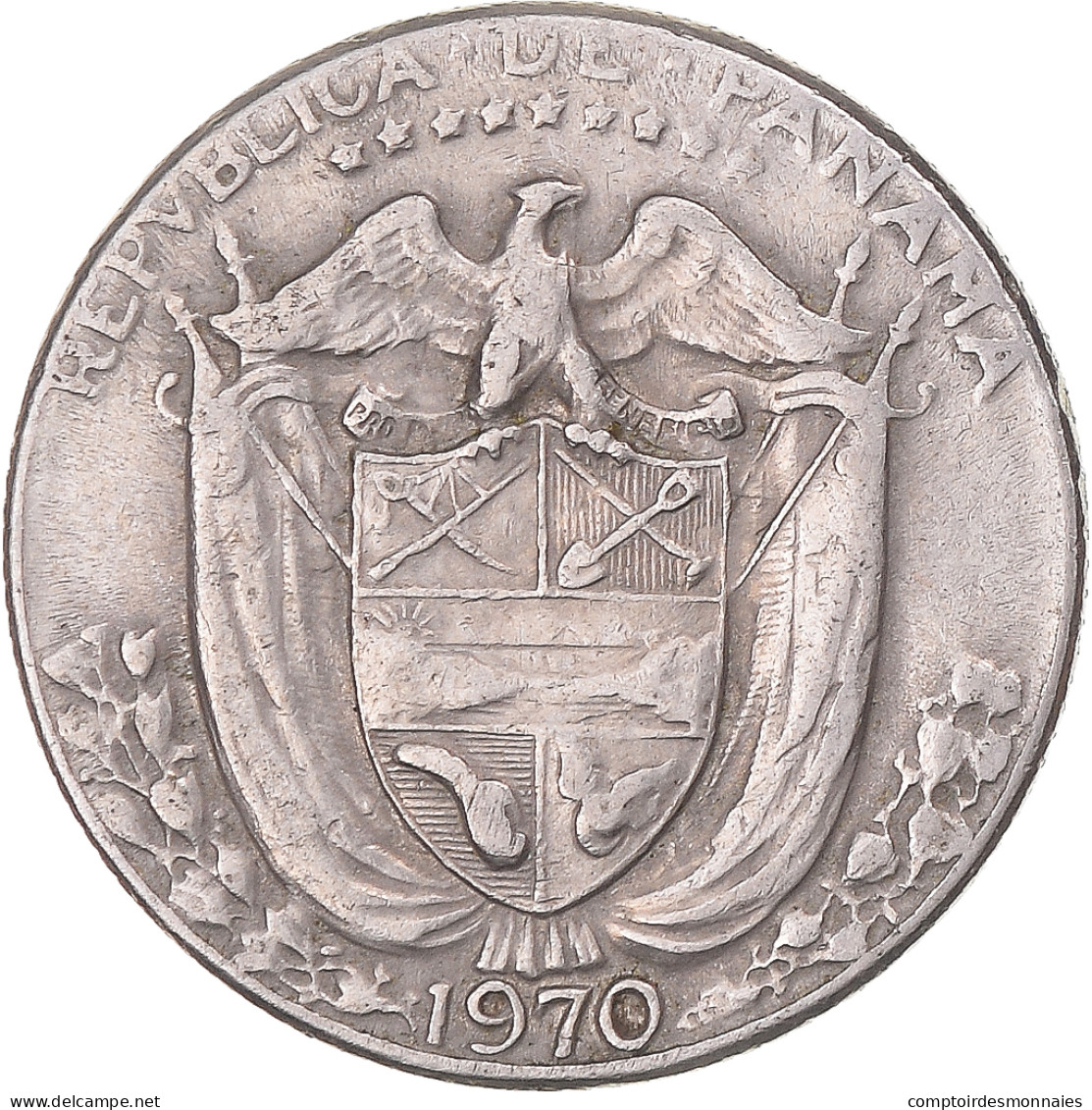 Monnaie, Panama, 1/10 Balboa, 1970 - Panama