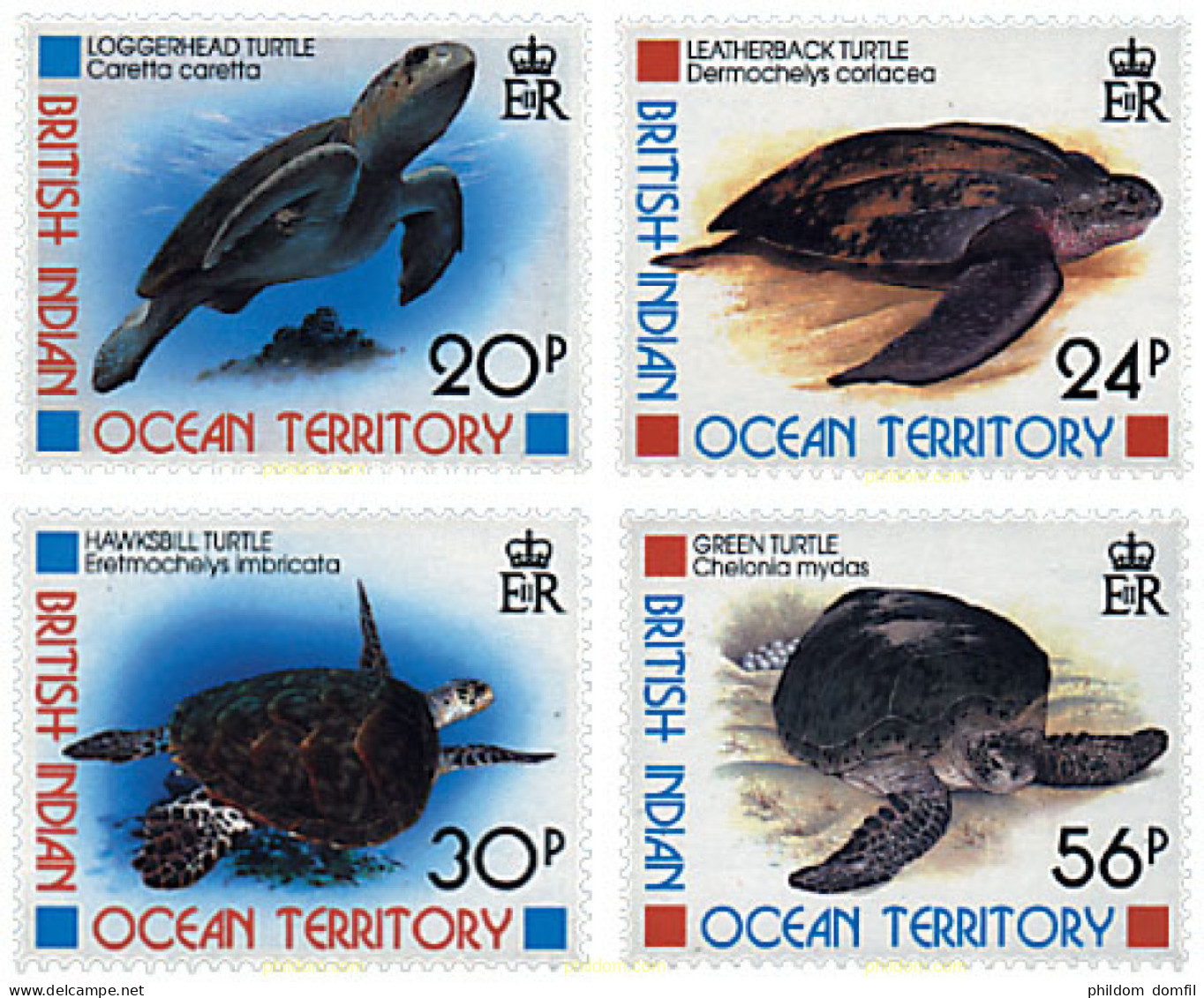 72865 MNH OCEANO INDICO BRITANICO 1996 TORTUGAS MARINAS - Britisches Territorium Im Indischen Ozean