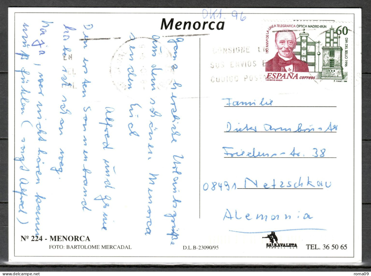 MiNr. 3261, Tag Der Briefmarke, Auf Postkarte Nach Deutschland; B-2160 - Brieven En Documenten