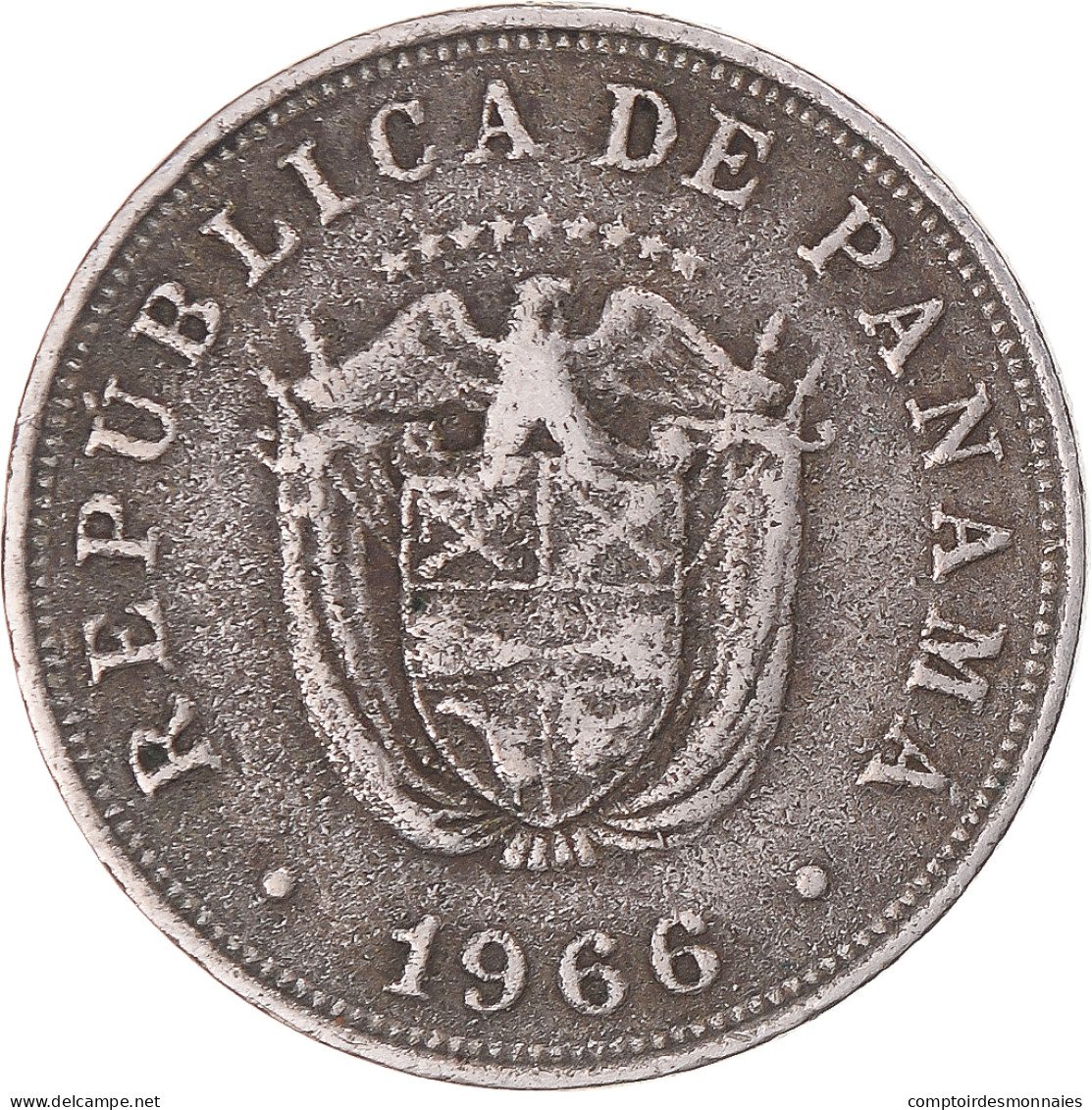 Monnaie, Panama, 5 Centesimos, 1966 - Panama