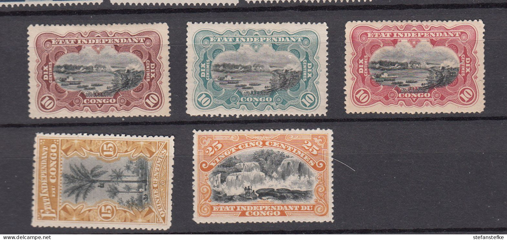 Congo Belge Ocb Nr:  17 - 21 * MH   (zie Scan) - Unused Stamps