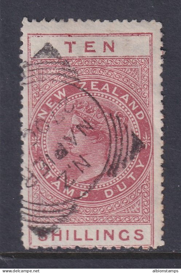 New Zealand, Scott AR12 (SG F54), Used - Postal Fiscal Stamps