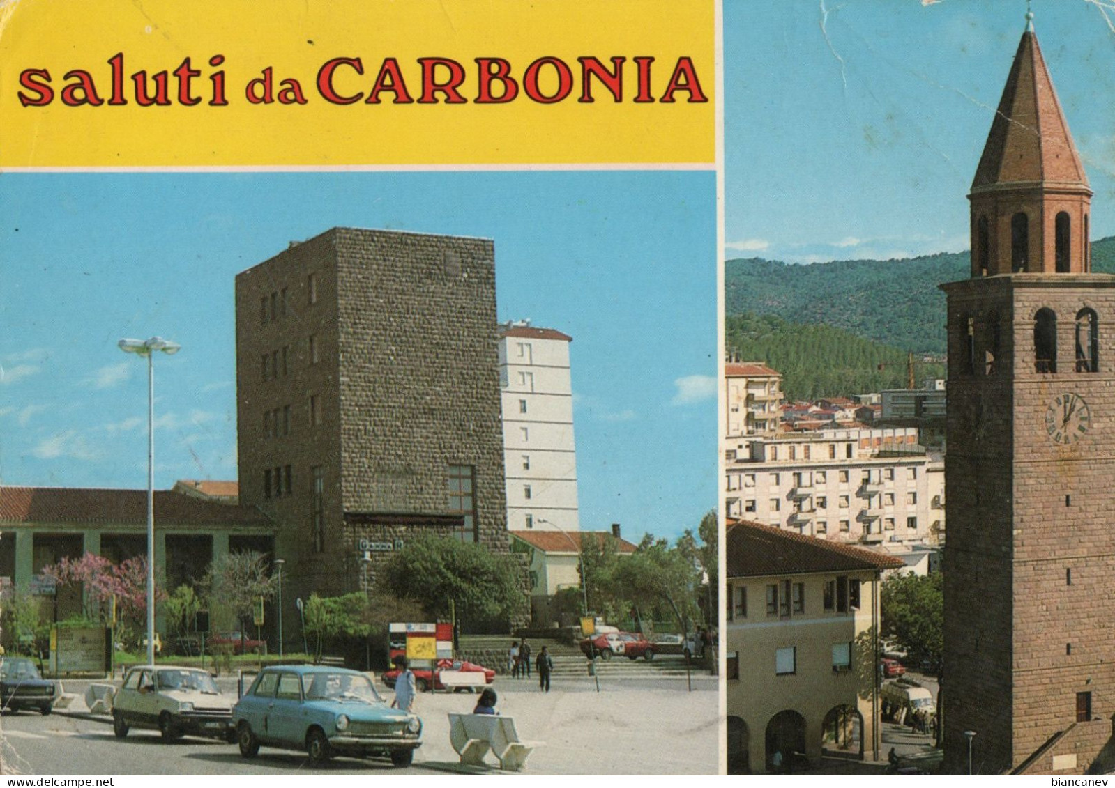 CARTOLINA DI CARBONIA - CAGLIARI - SUD SARDEGNA - 3 - Carbonia