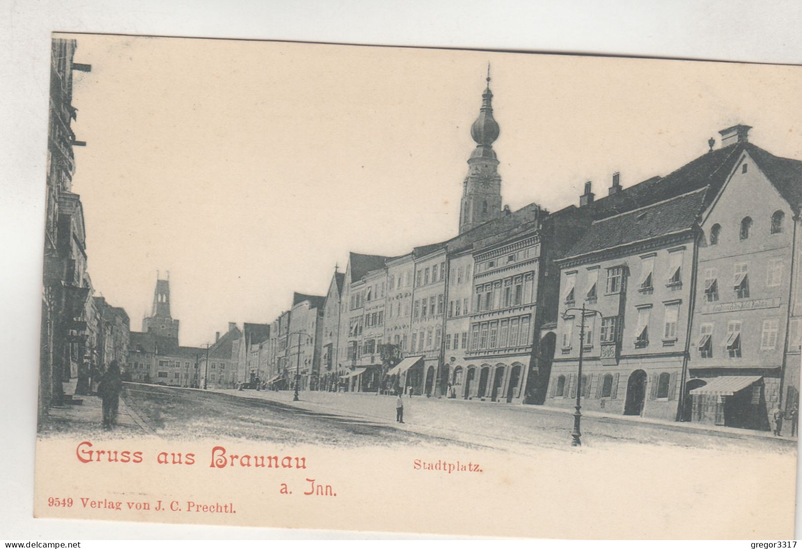 D3028) GRUSS Aus BRAUNAU Am INN - Stadtplatz - ALT !! - Braunau