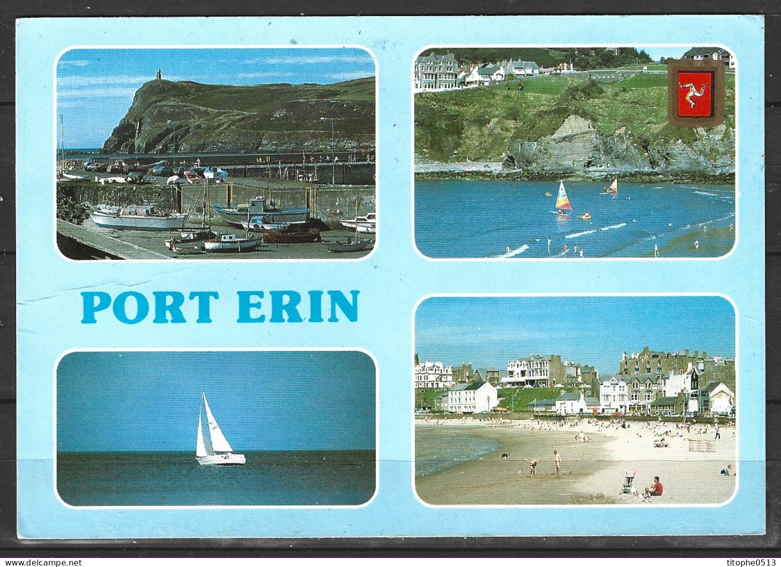 ILE DE MAN. Carte Postale écrite. Port Erin. - Man (Eiland)