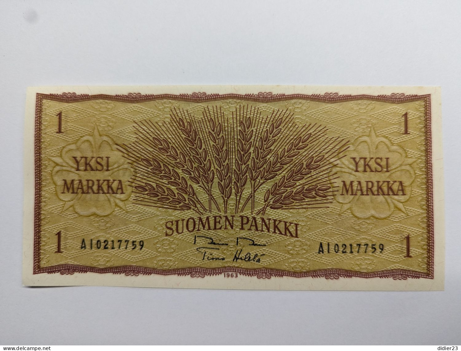 BILLET DE BANQUE FINLANDE - Finnland