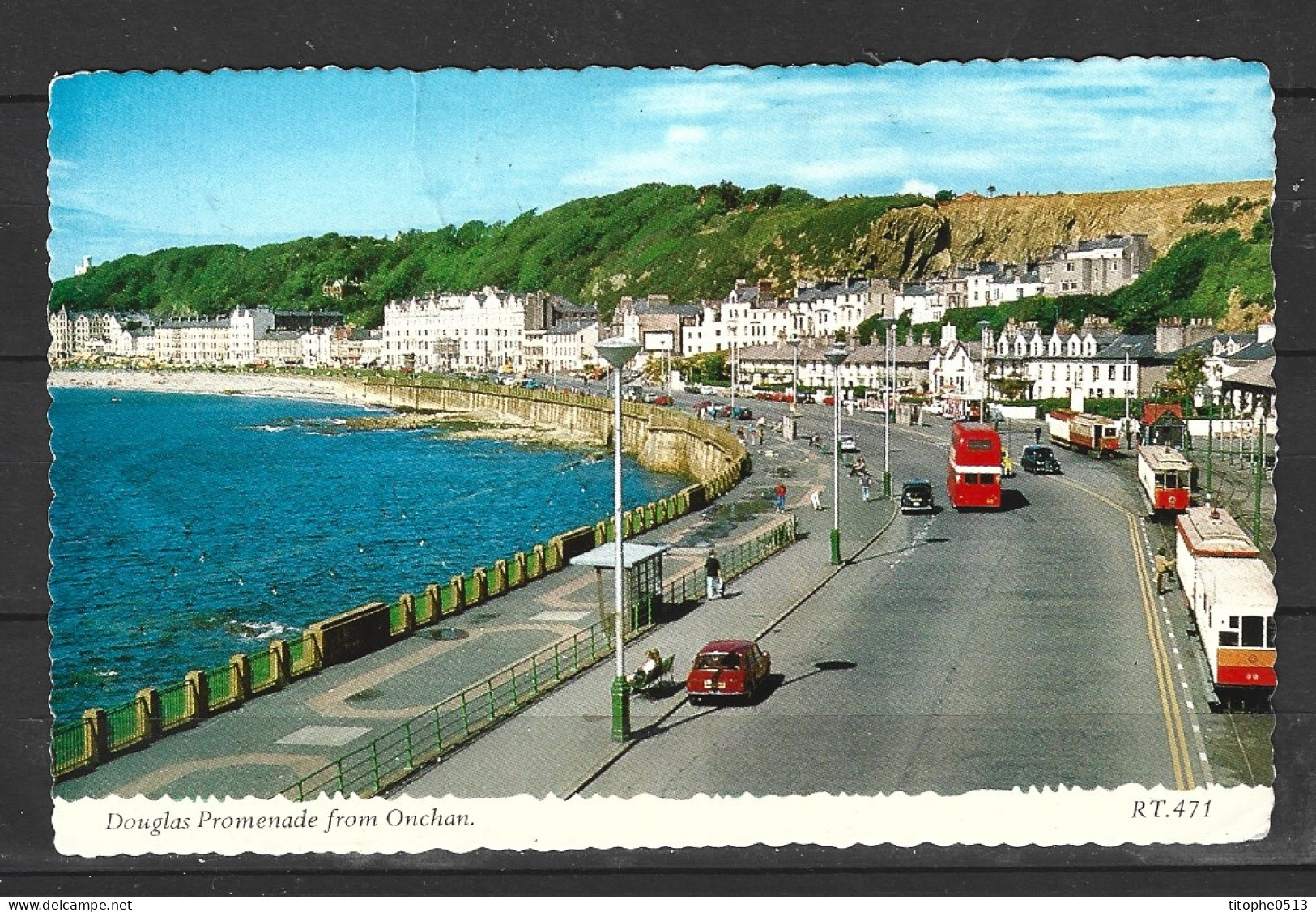 ILE DE MAN. Carte Postale écrite. Douglas Promenade From Onchan. - Isola Di Man (dell'uomo)