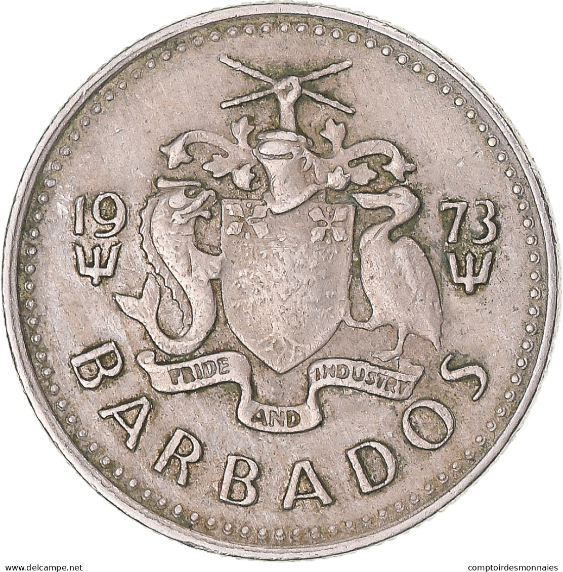 Monnaie, Barbade, 10 Cents, 1973 - Barbados (Barbuda)