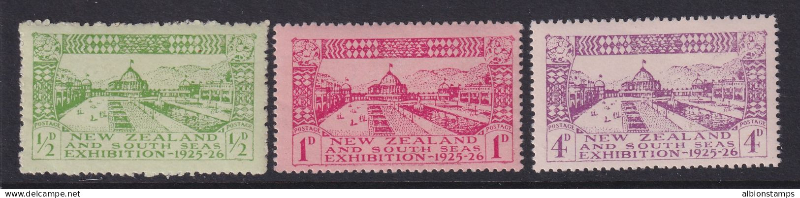 New Zealand, Scott 179-181 (SG 463-465), MLH - Nuevos