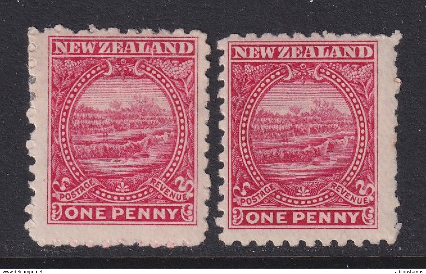 New Zealand, Scott 85-85a (SG 274, 274b), MHR - Unused Stamps