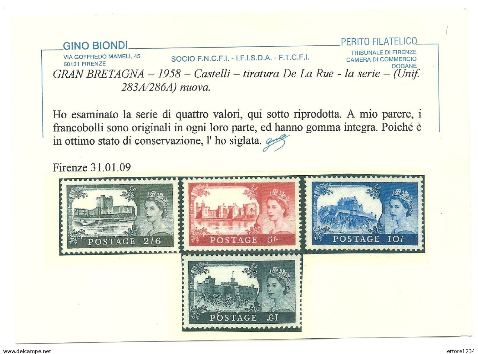 Gran Bretagna 1958 Mnh** - Ungebraucht