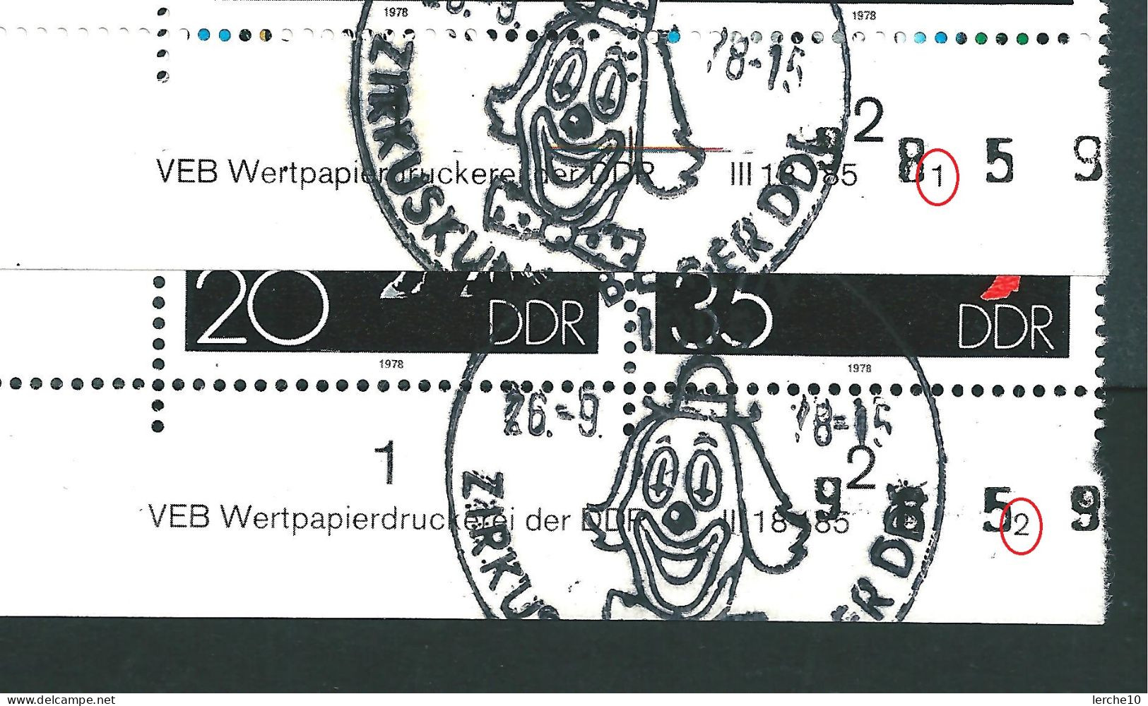 DDR MiNr. 2364-2367 Gestempelt, Bogenecke, Druckvermerk 1+2  (1013) - Gebraucht