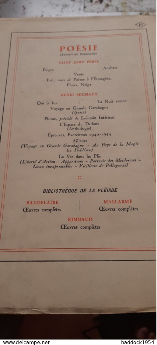 Les Matinaux RENE CHAR Gallimard 1950 - Auteurs Français