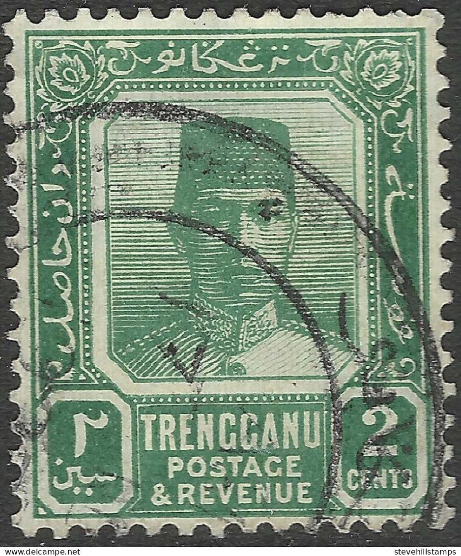 Trengganu (Malaysia). 1921-41 Sultan Suleiman. 2c Used. SG 27 - Trengganu