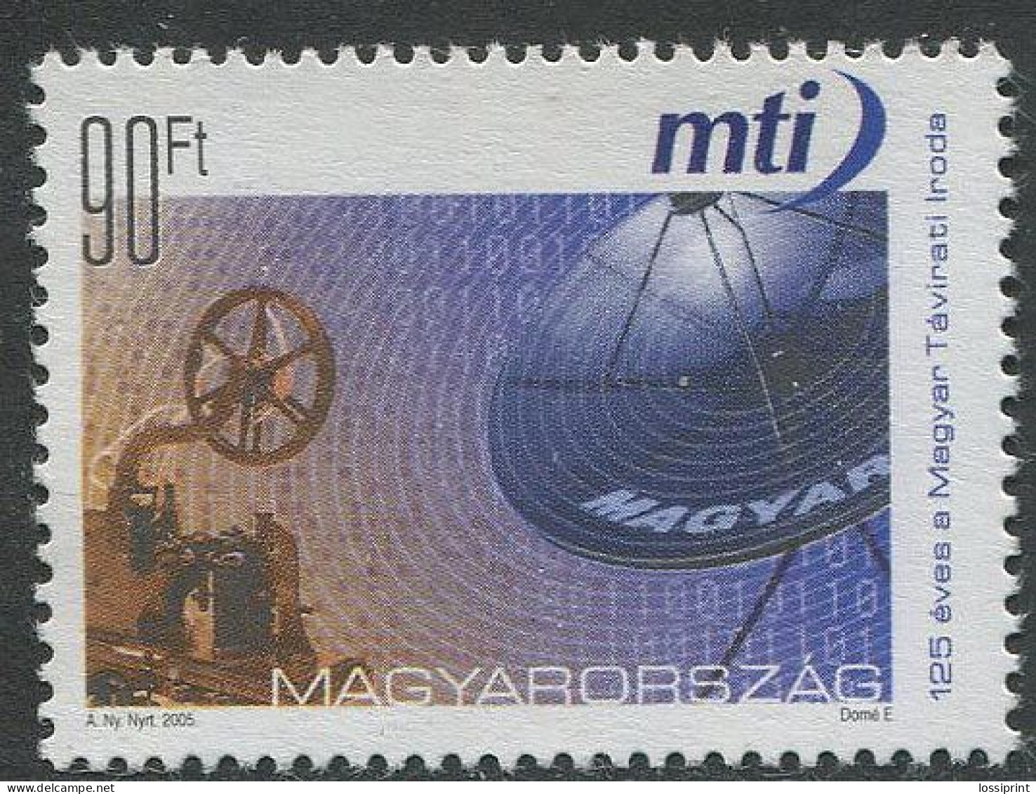 Hungary:Unused Stamp 125 Years MTI, 2005, MNH - Ongebruikt