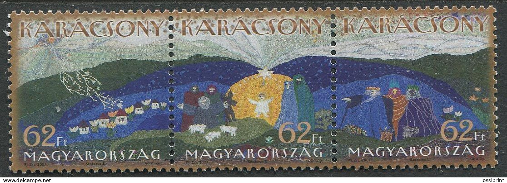 Hungary:Unused Stamps Christmas 2007, MNH - Ungebraucht