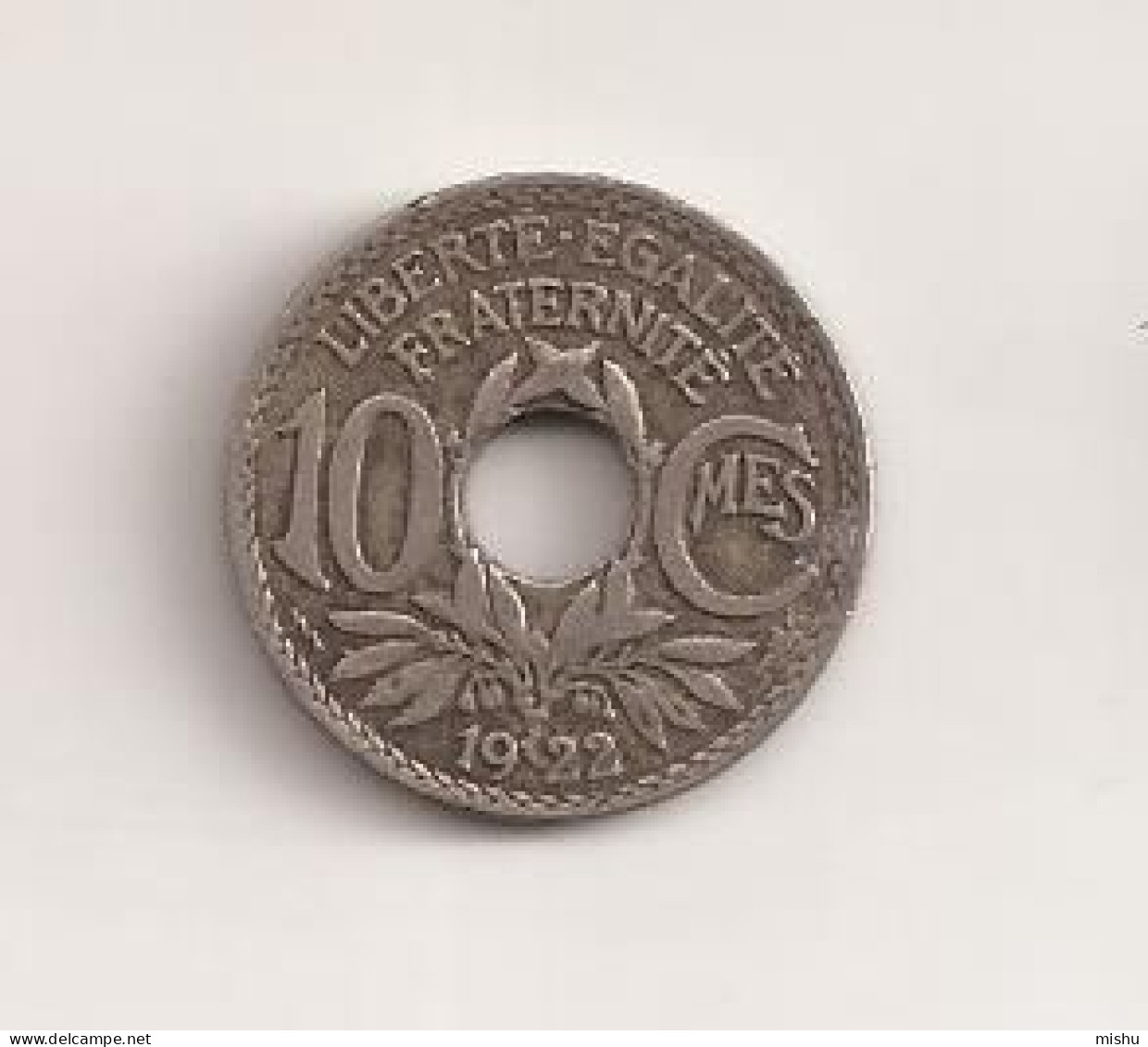 France 10 Centimes 1922 Cent Cents Centimes V1 - Otros & Sin Clasificación