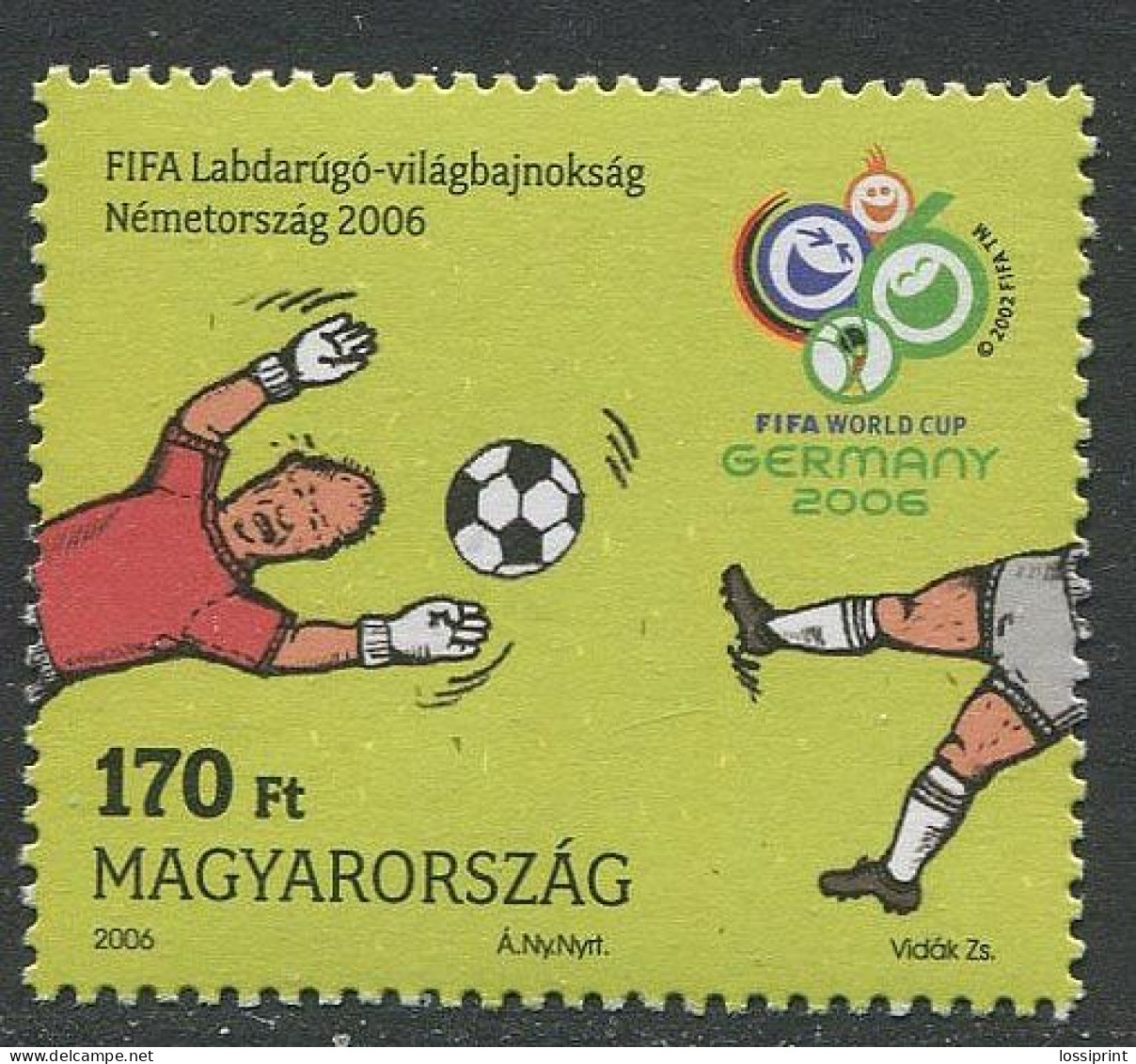 Hungary:Unused Stamp FIFA World Cup Germany 2006, MNH - 2006 – Germany