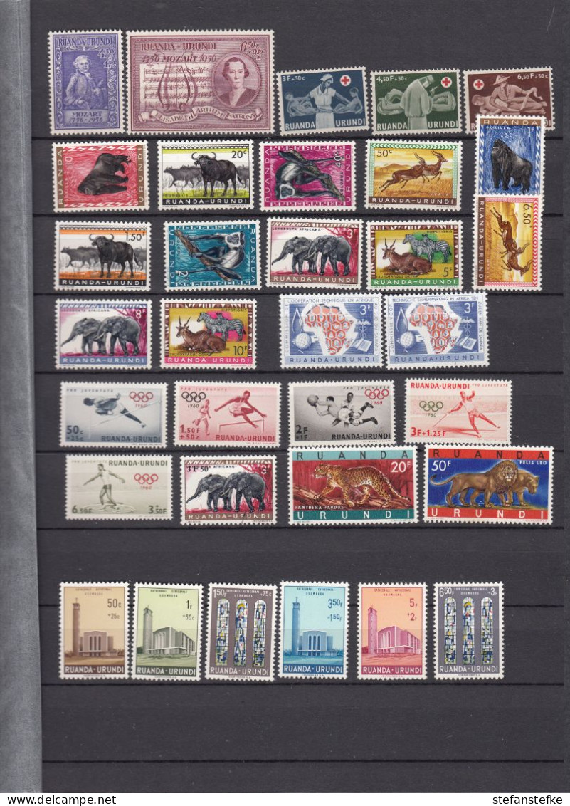 Ruanda - Urundi  Ocb Nr:  200 - 230 * MH  (zie Scan) - Unused Stamps