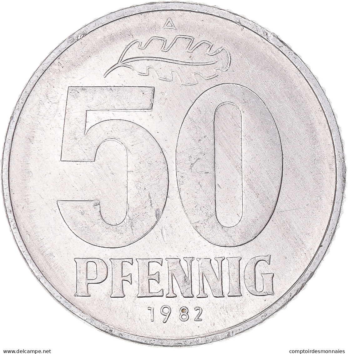 Monnaie, République Démocratique Allemande, 50 Pfennig, 1982 - 50 Pfennig