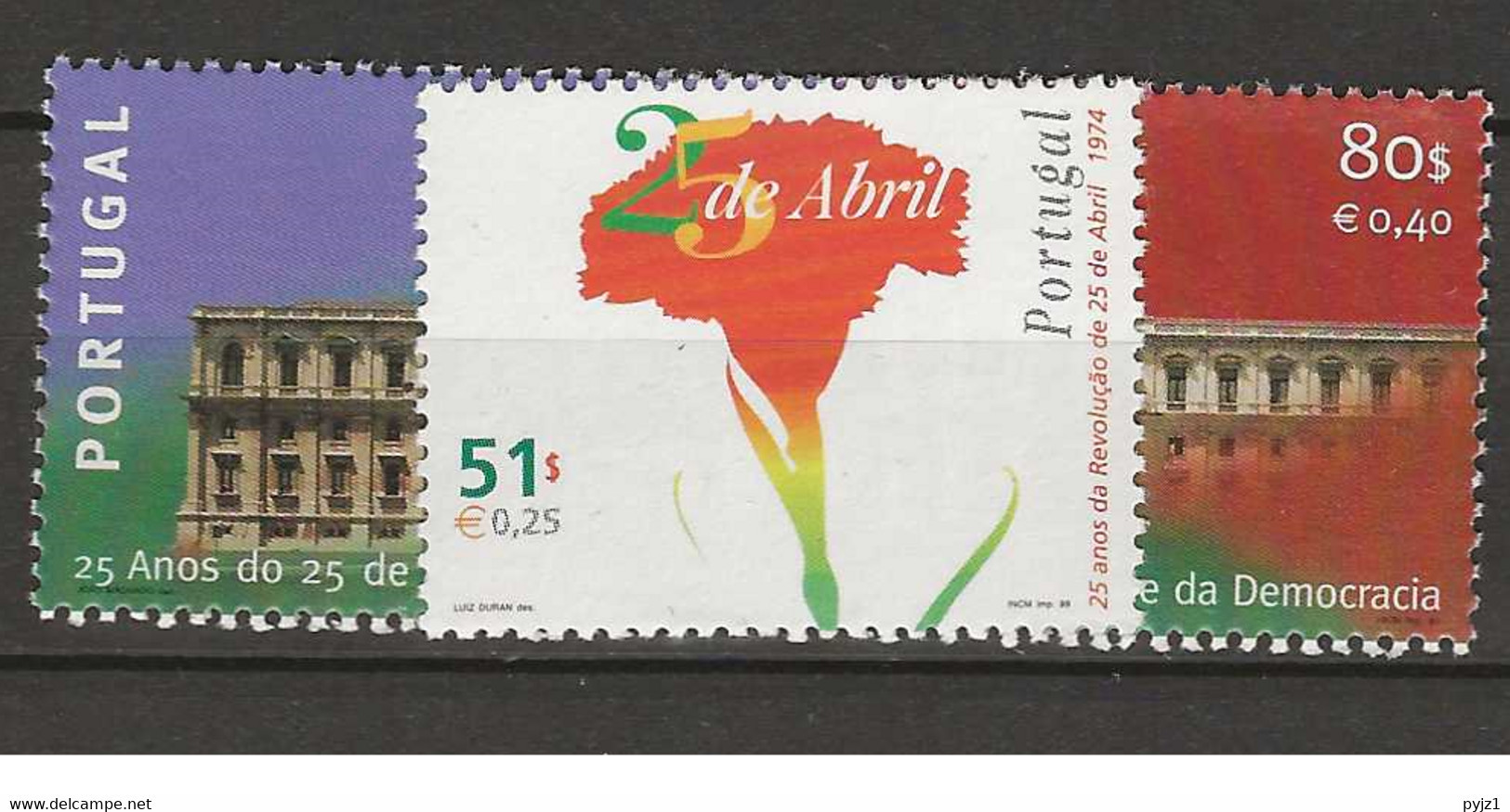 1999 MNH Portugal, Mi 2335-36 Postfris** - Unused Stamps