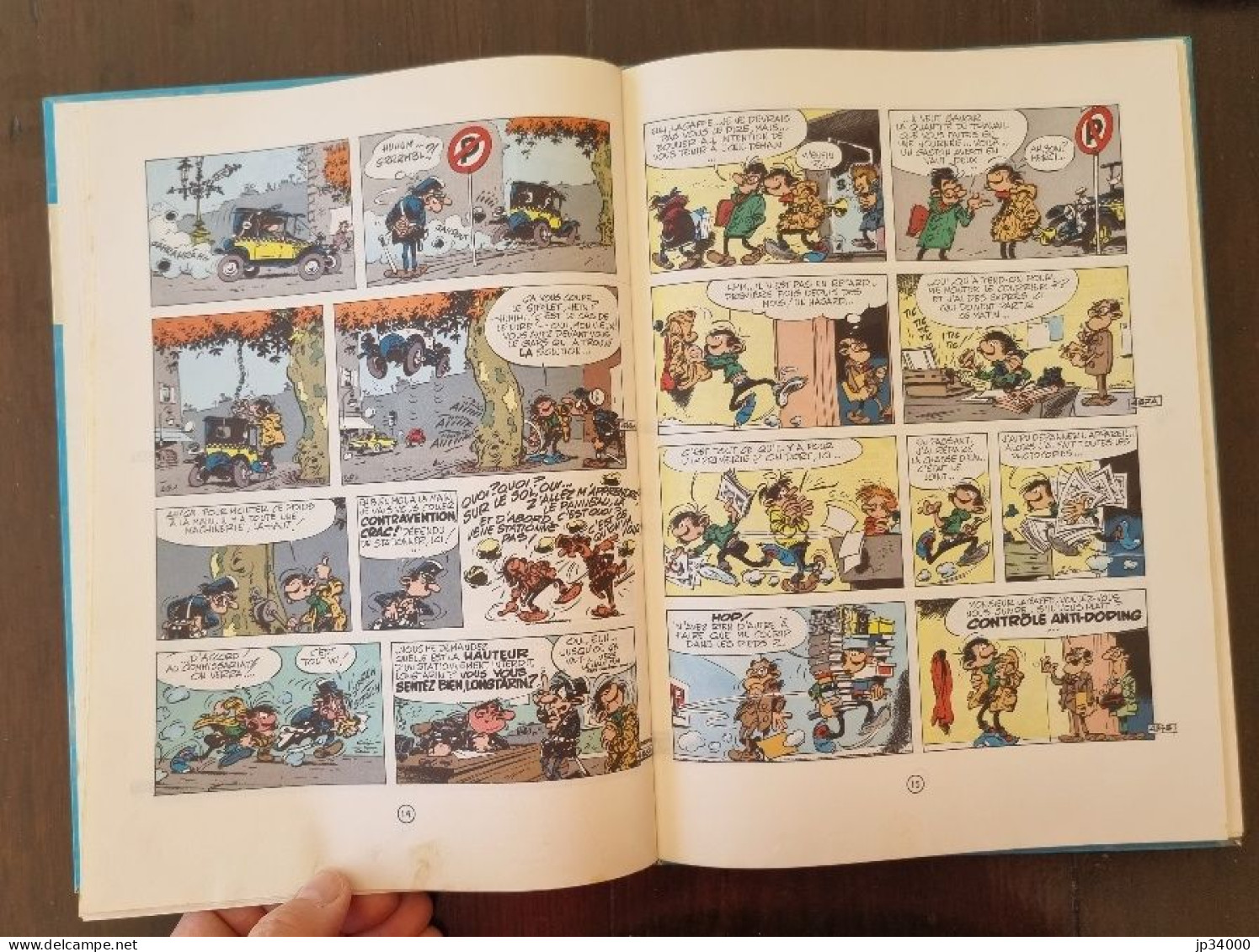 GASTON LAGAFFE Un Gaffeur Sachant Gaffer /7. Dos Rond Bleu. Ed Dupuis. 1973 (A) - Gaston