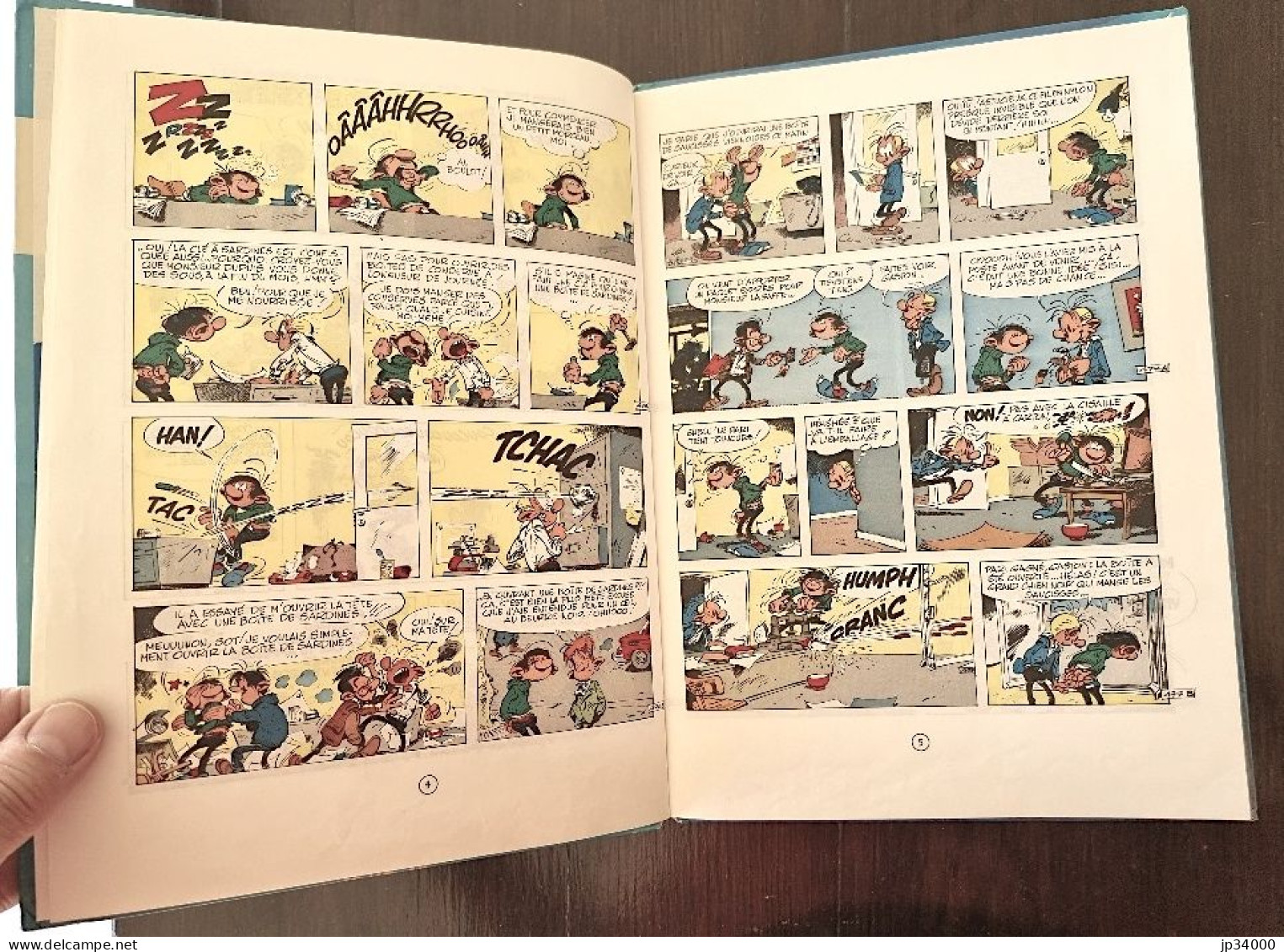 GASTON LAGAFFE Un Gaffeur Sachant Gaffer N°7. Dos Rond Bleu. Ed Dupuis. 1973 (B) - Gaston