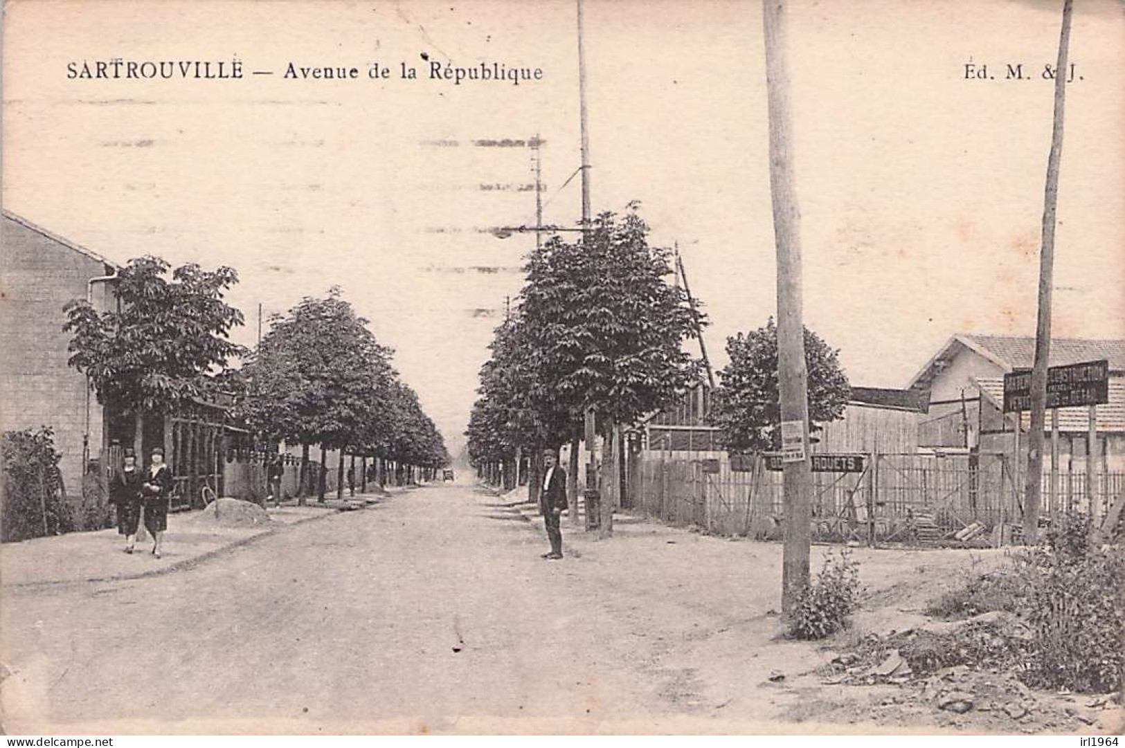 SARTROUVILLE AVENUE DE LA REPUBLIQUE 1934 - Sartrouville