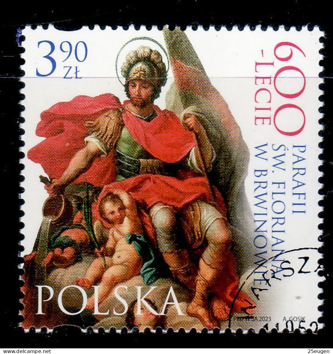 POLAND 2023  600th Anniversary Of The Parish Of St. Florian In Brwinów  USED - Oblitérés