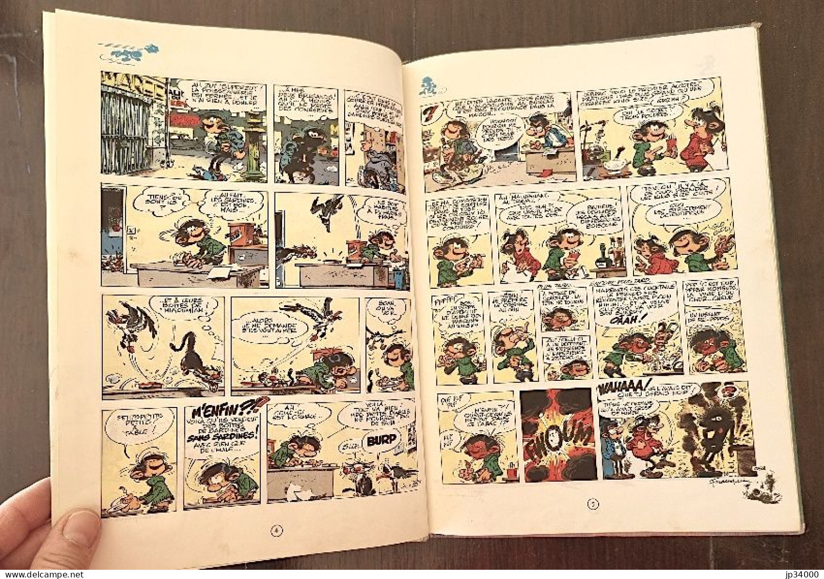 GASTON LAGAFFE le géant de la gaffe N°10. Dos rond. Editions Dupuis. 1974