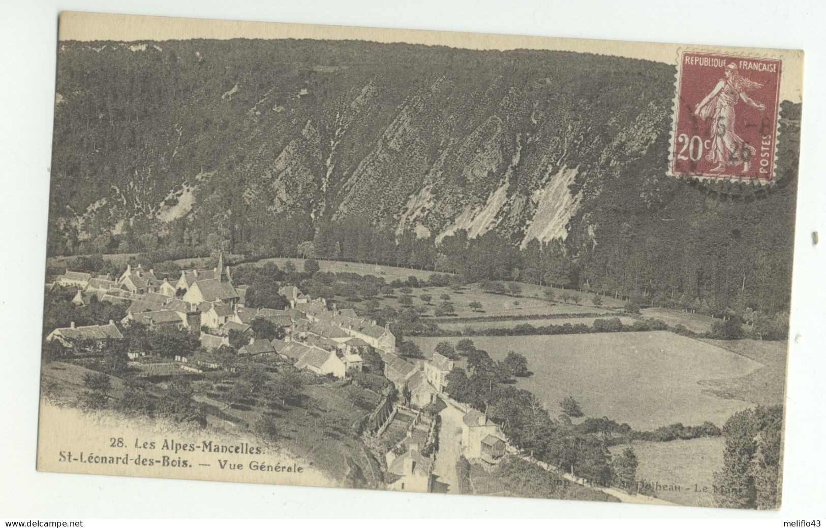 72/ CPA - St Léonard Des Bois - Vue Générale - Saint Leonard Des Bois