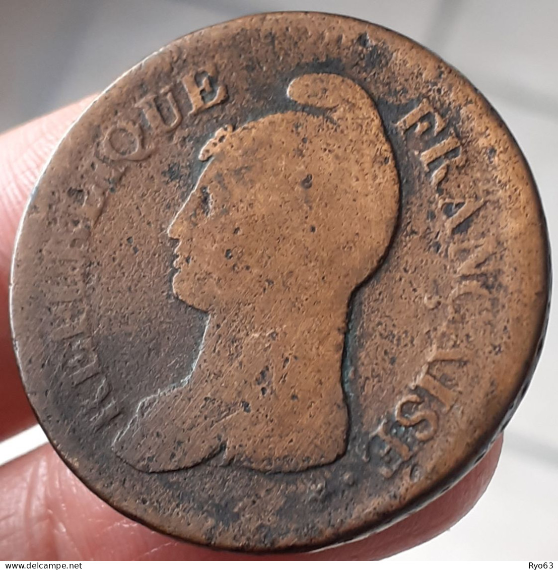 Monnaie 1 Décime Duprè L’An 8 A - 1795-1799 Direktorium