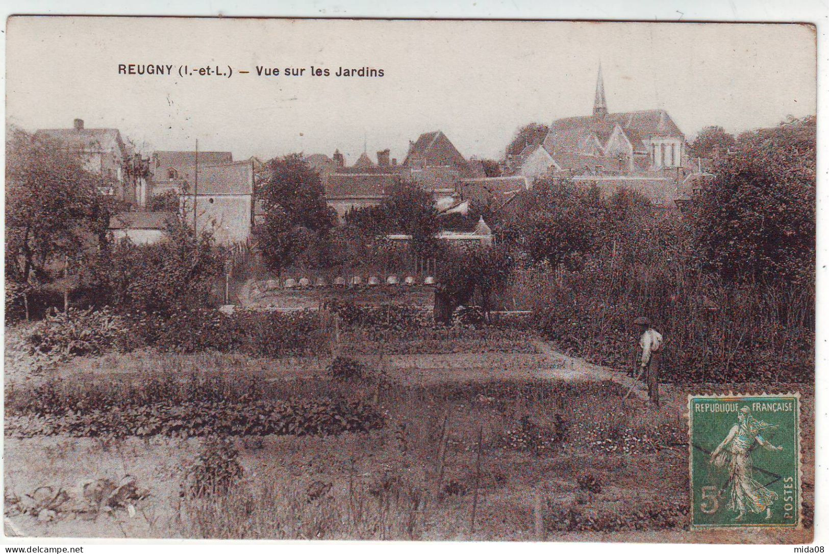 37. REUGNY . Vue Sur Les Jardins . - Reugny