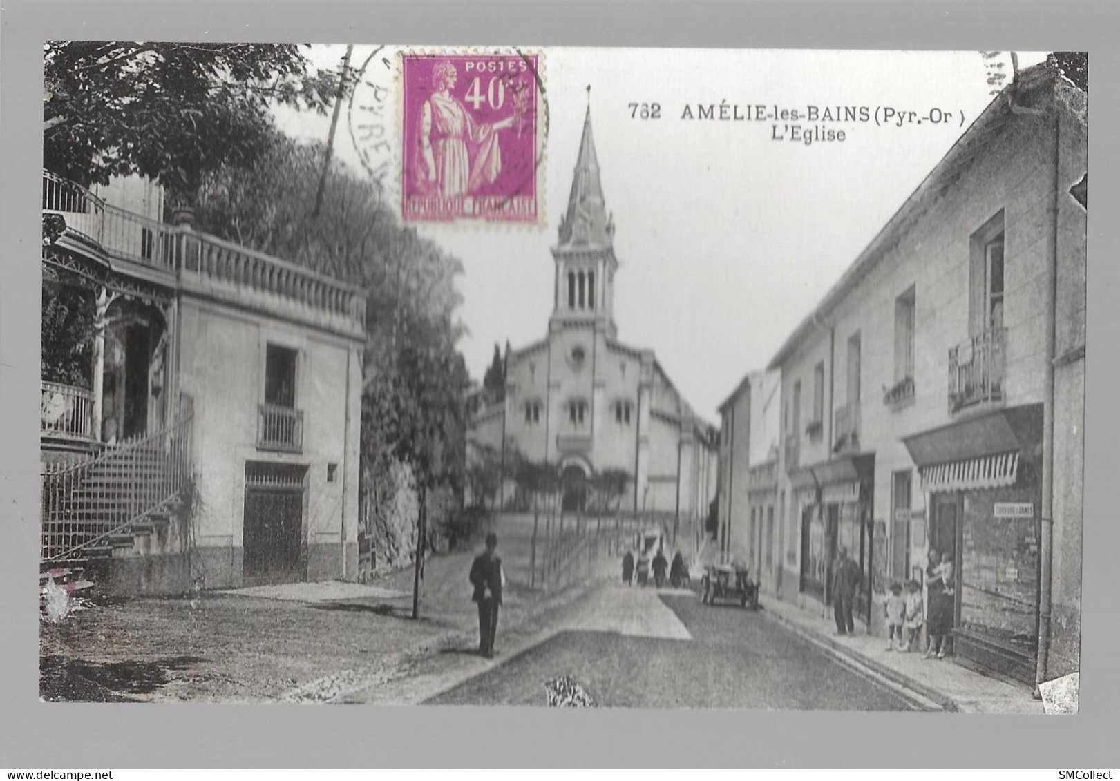 L380 - Amélie Les Bains, L'église (rue Des Thermes) (980) - Amélie-les-Bains-Palalda