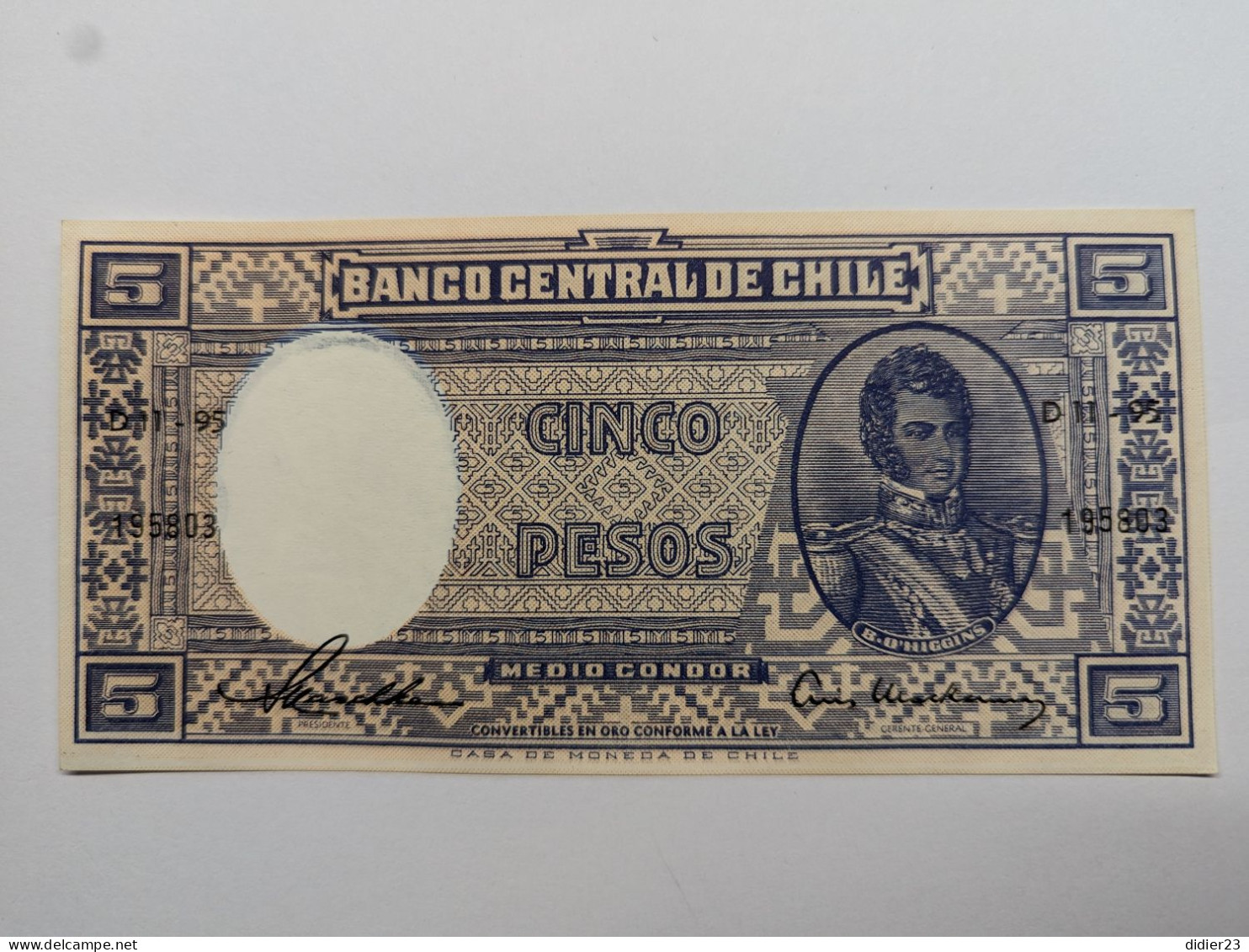 BILLET DE BANQUE CHILI - Chile