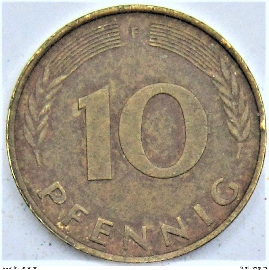 Pièce De Monnaie 10 Pfennig 1977 F - 10 Pfennig