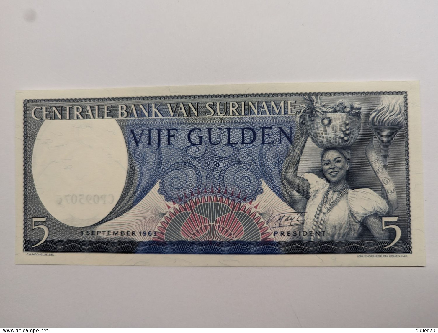 BILLET DE BANQUE SURINAM - Surinam