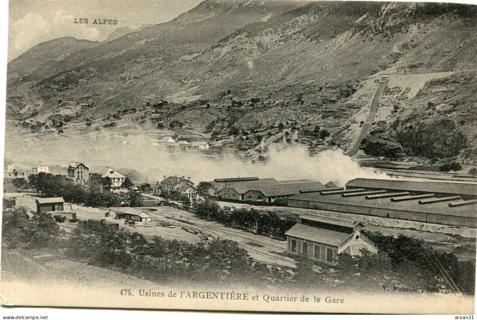 USINES De L' ARGENTIERE Et QUARTIER De La GARE  En 1916 - - L'Argentiere La Besse