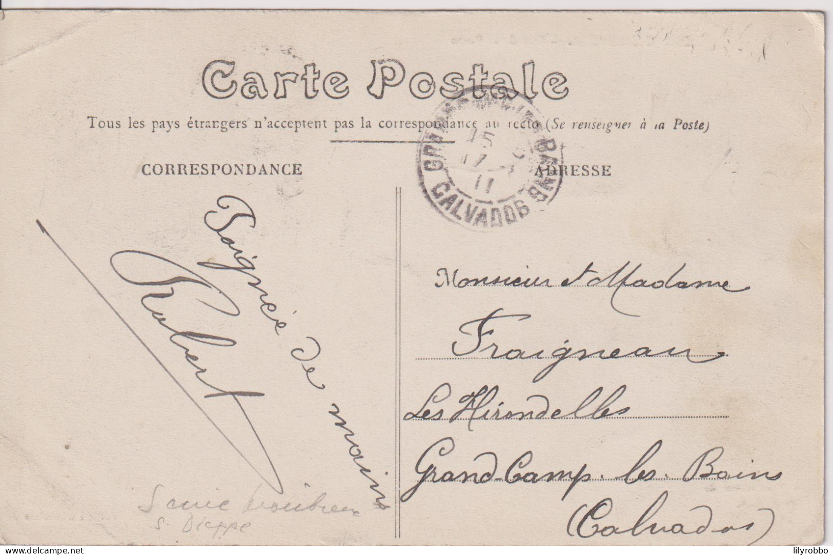 FRANCE - OFFRANVILL - Rue De Poste 1911 - Vg Anmation Etc - Offranville