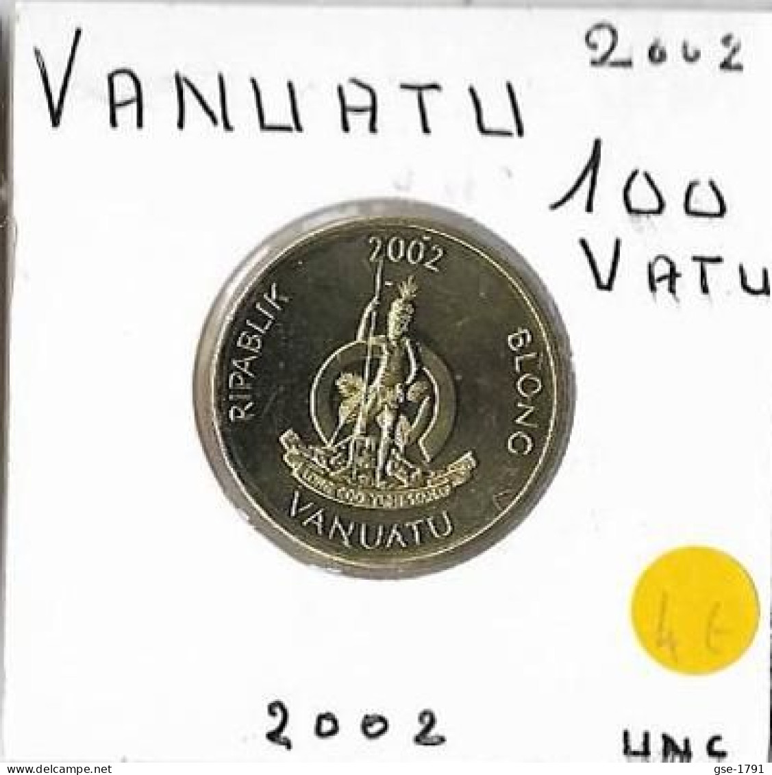 VANUATU 100 Vatu   émission Après L'indépendance.  100 VATU. 2002 AUNC - Vanuatu