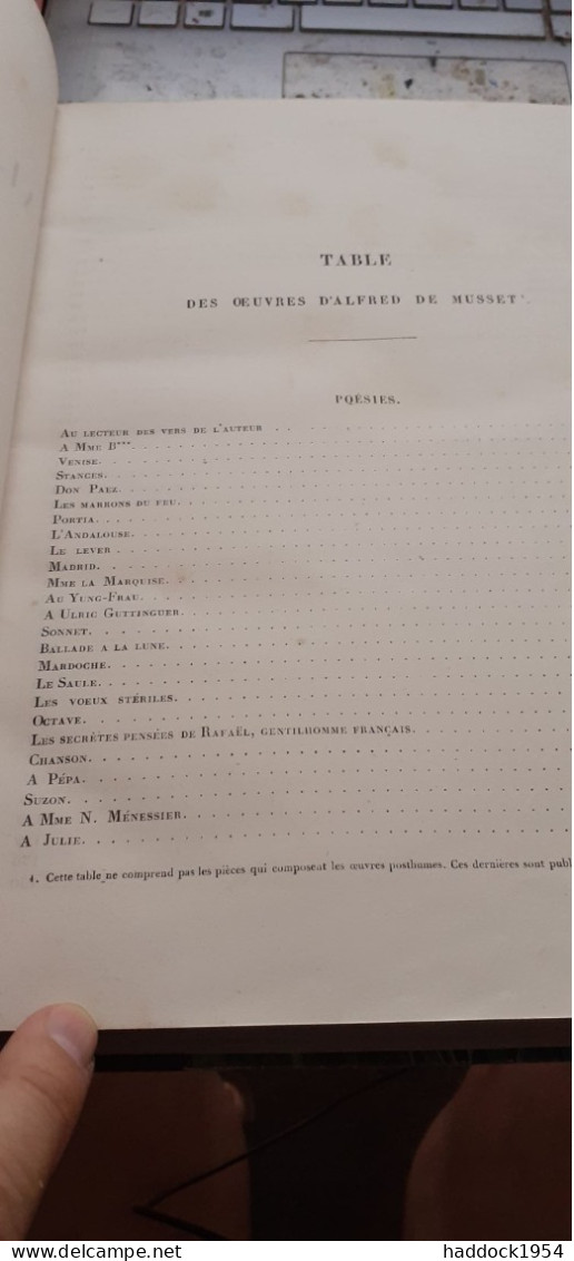 Oeuvres De ALFRED DE MUSSET Charpentier 1867 - Auteurs Français