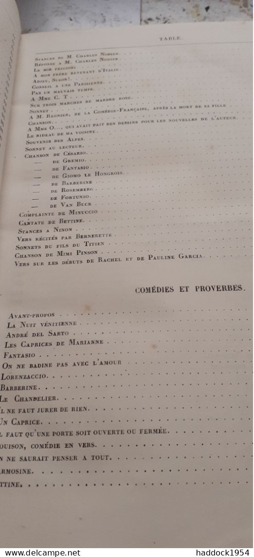 Oeuvres De ALFRED DE MUSSET Charpentier 1867 - Auteurs Français