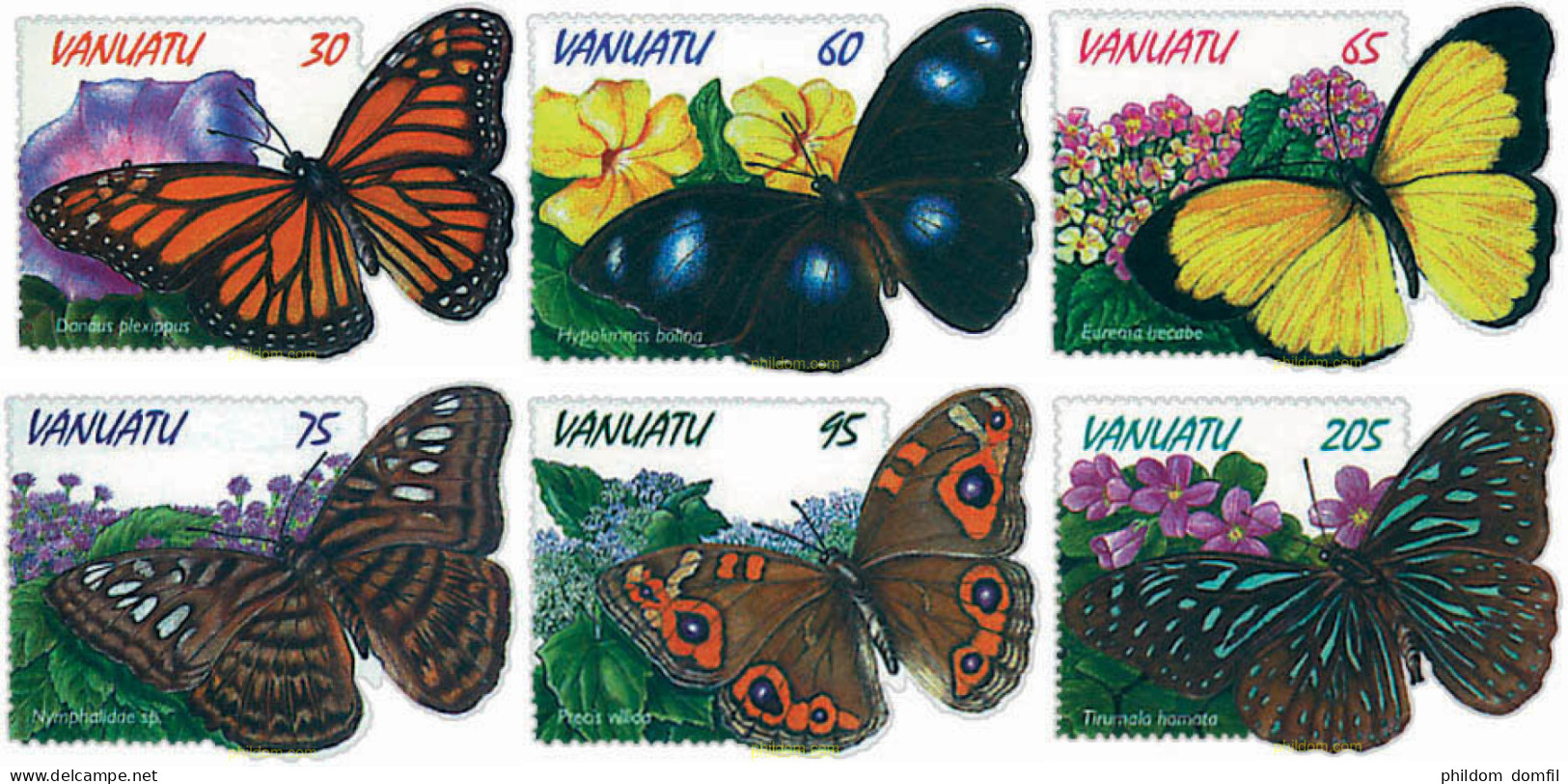 92674 MNH VANUATU 1998 MARIPOSAS - Vanuatu (1980-...)