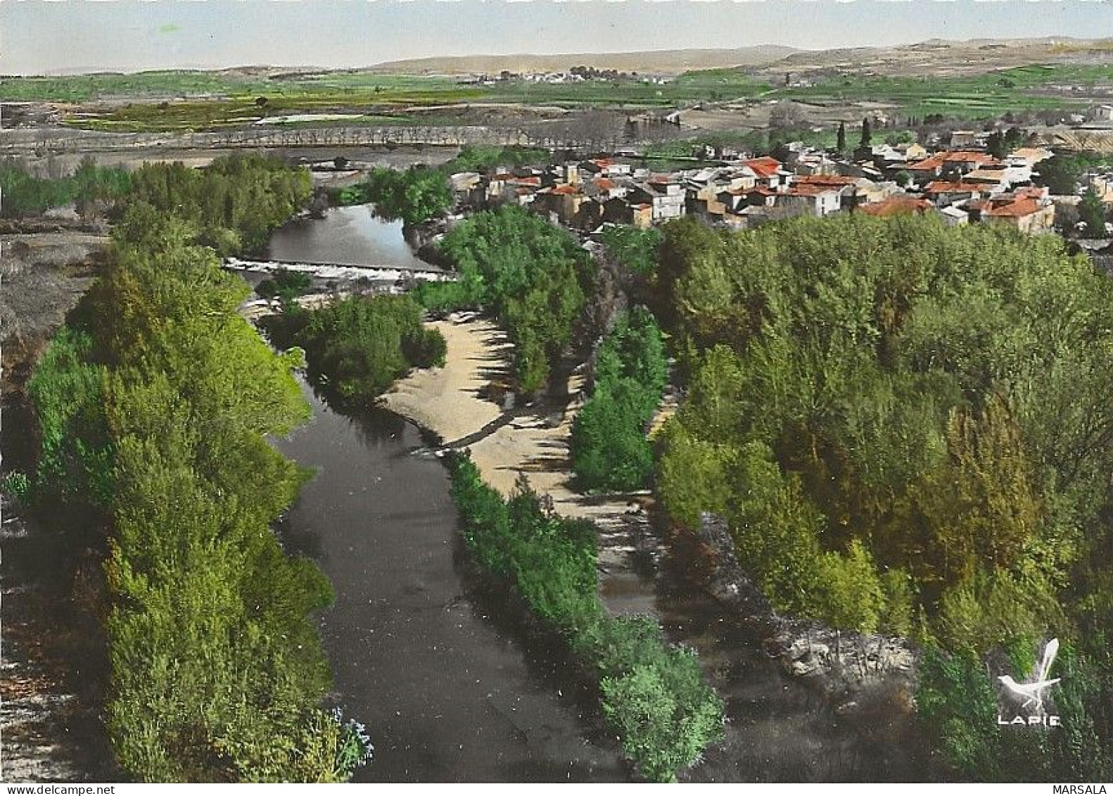 CPSM Paulhan   Les Bords De L'Hérault - Paulhan