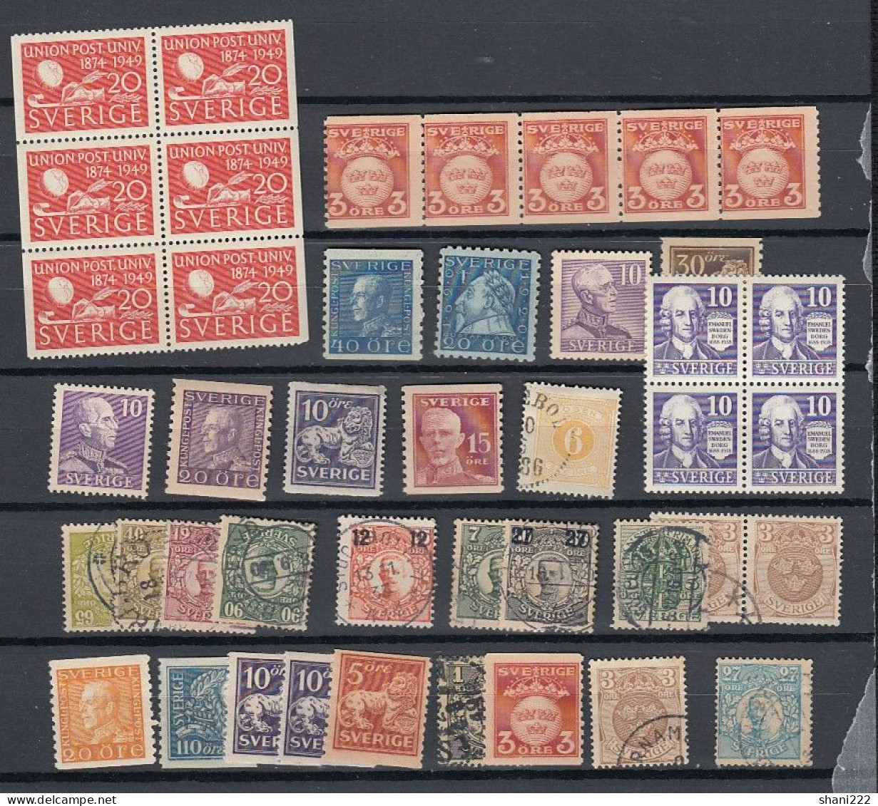 Sweden Earlies - Lot (2-119) - Unused Stamps