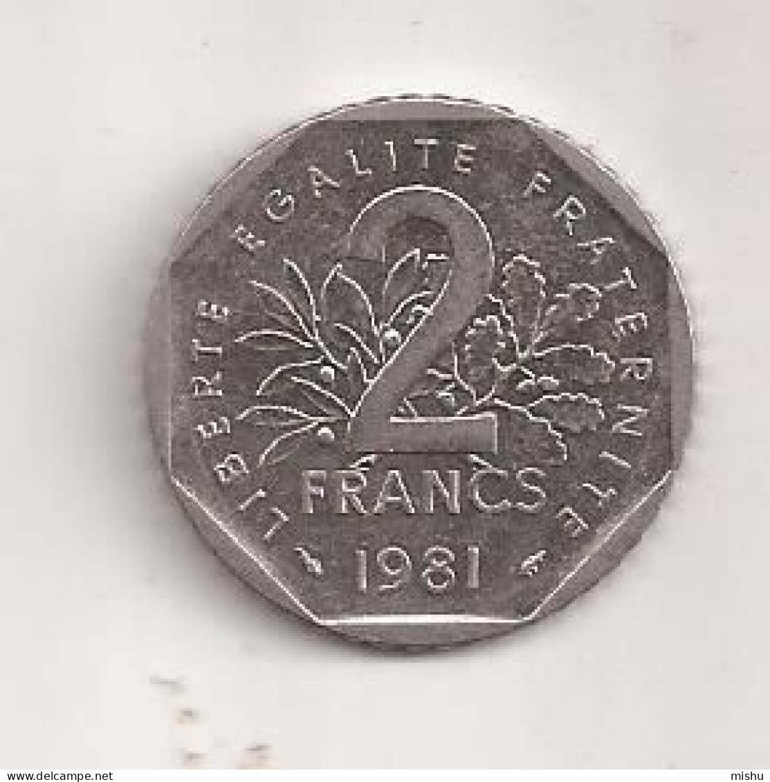 FRANCE 2 FRANCS 1981  V1 - Andere & Zonder Classificatie